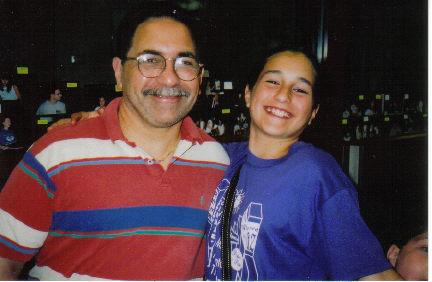 Paul and daughter, Jordan, 14, last summer